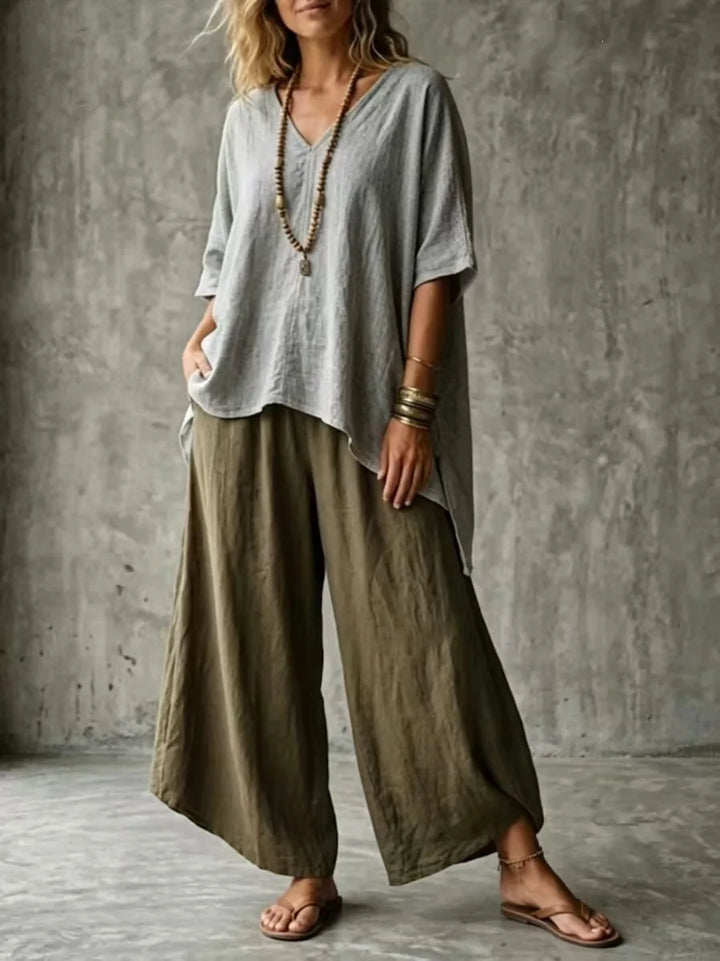 Anneliese Linen Blend Co-Ord Set