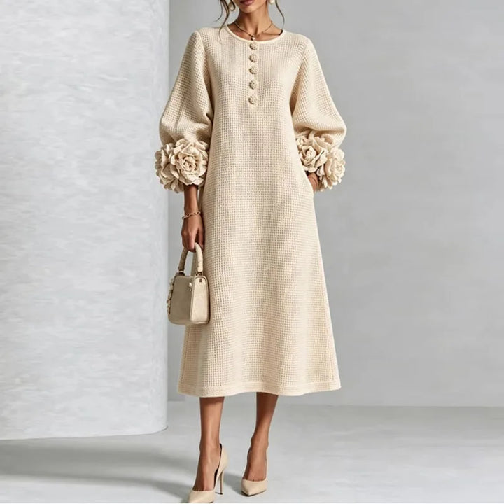 Palermo Button Front Knit Midi Dress