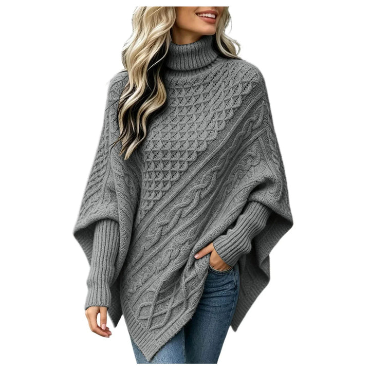 Talwyn Cable Knit Poncho