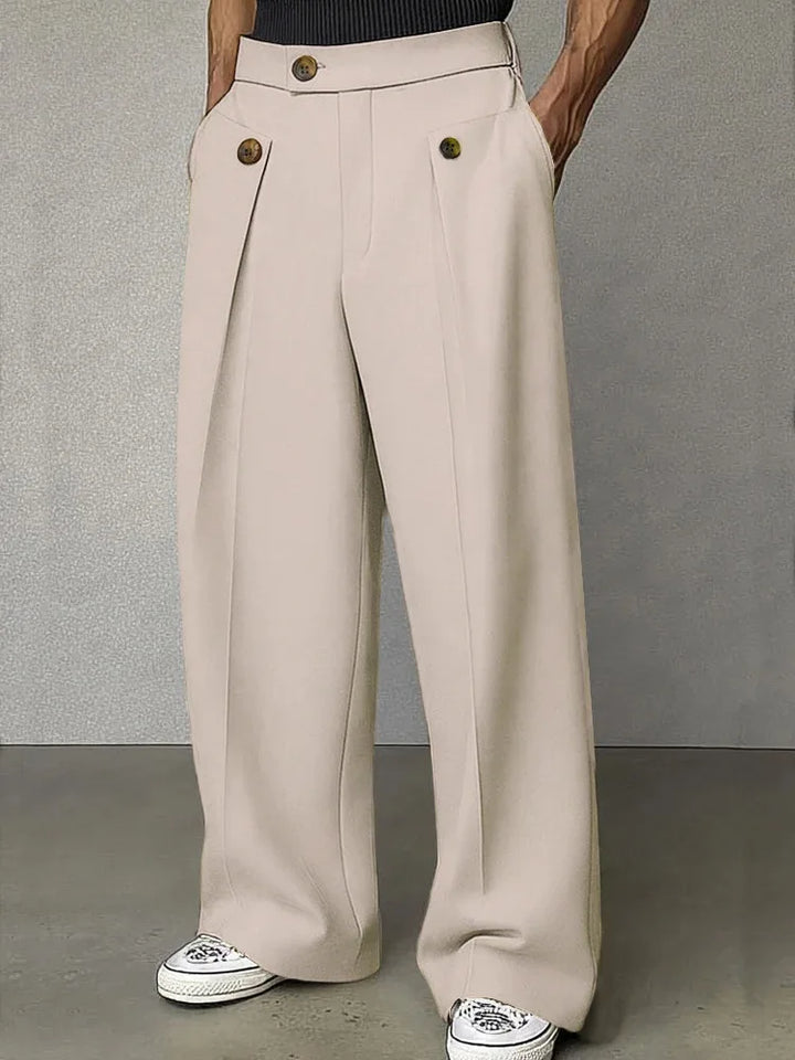Mathias Button Tab Trousers