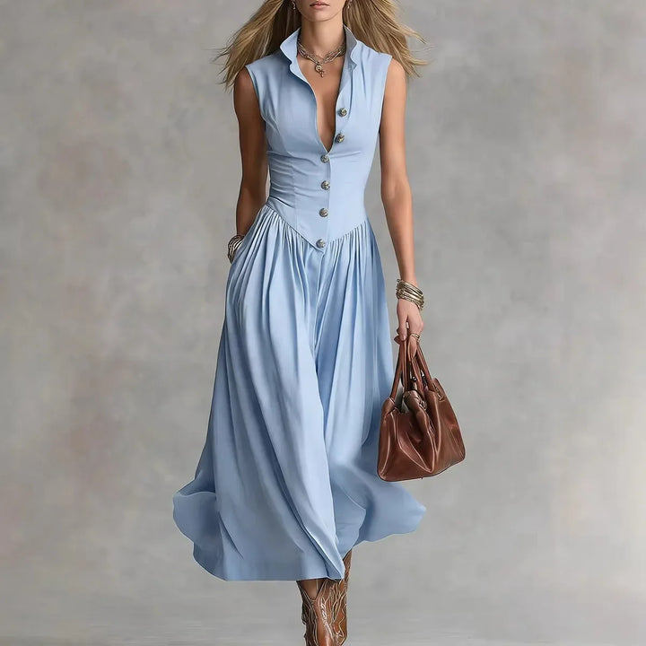 Martina Elegant Flowy Midi Dress