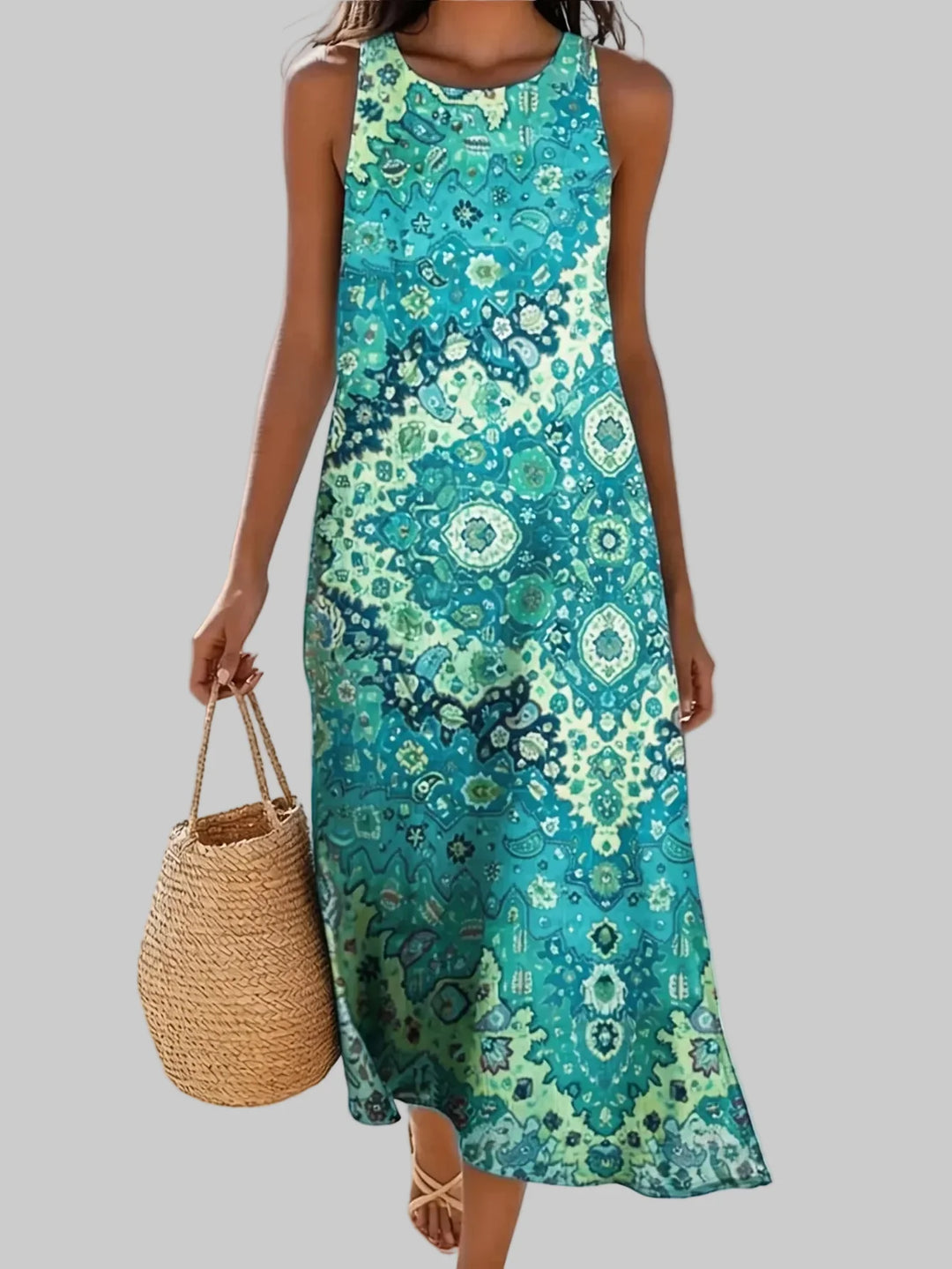 Petraia Bohemian Floral Midi Dress