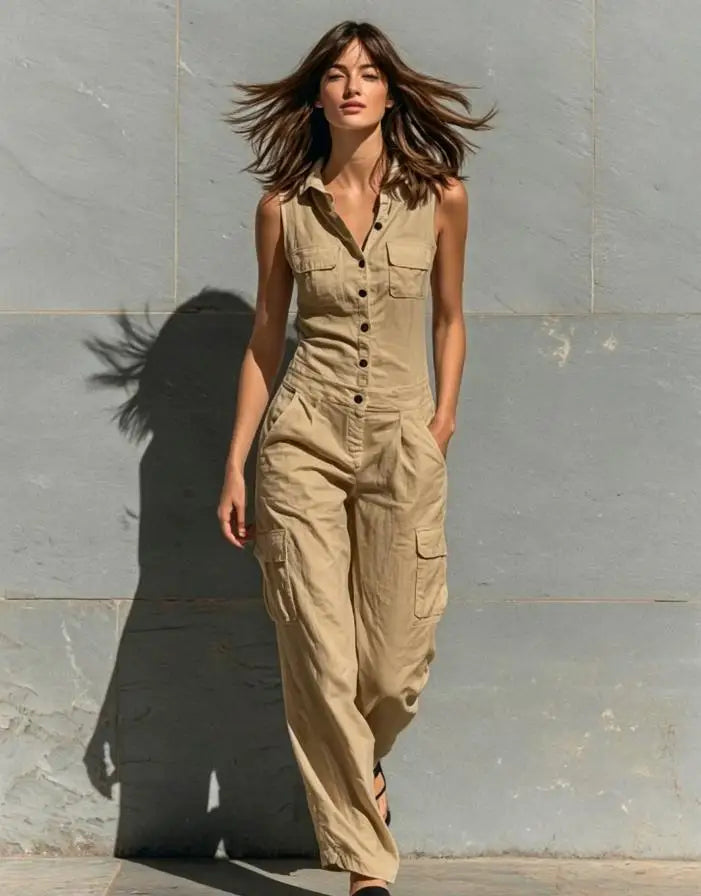 Michaela Casual Pocket Jumpsuit