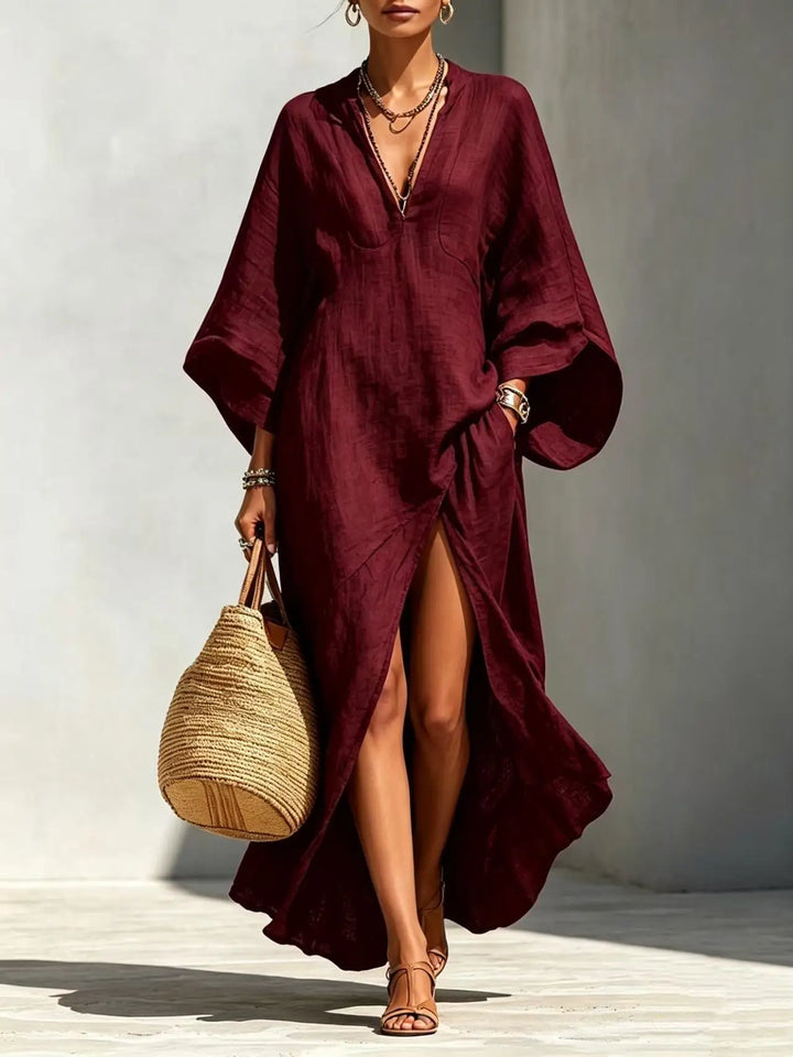 Rhiannon High Slit Boho Maxi Dress