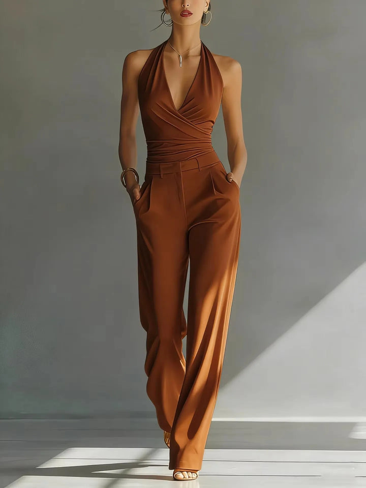 Floriana Tailored Linen Jumpsuit