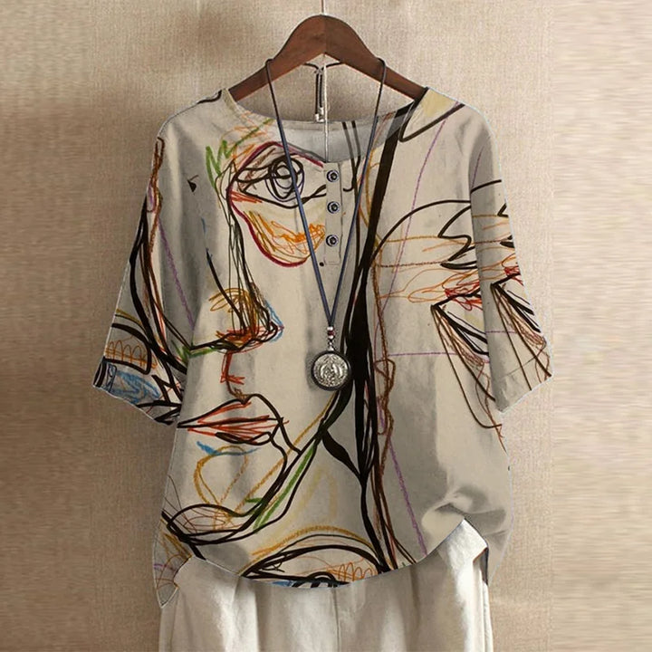 Gloria Retro-Inspired Blouse