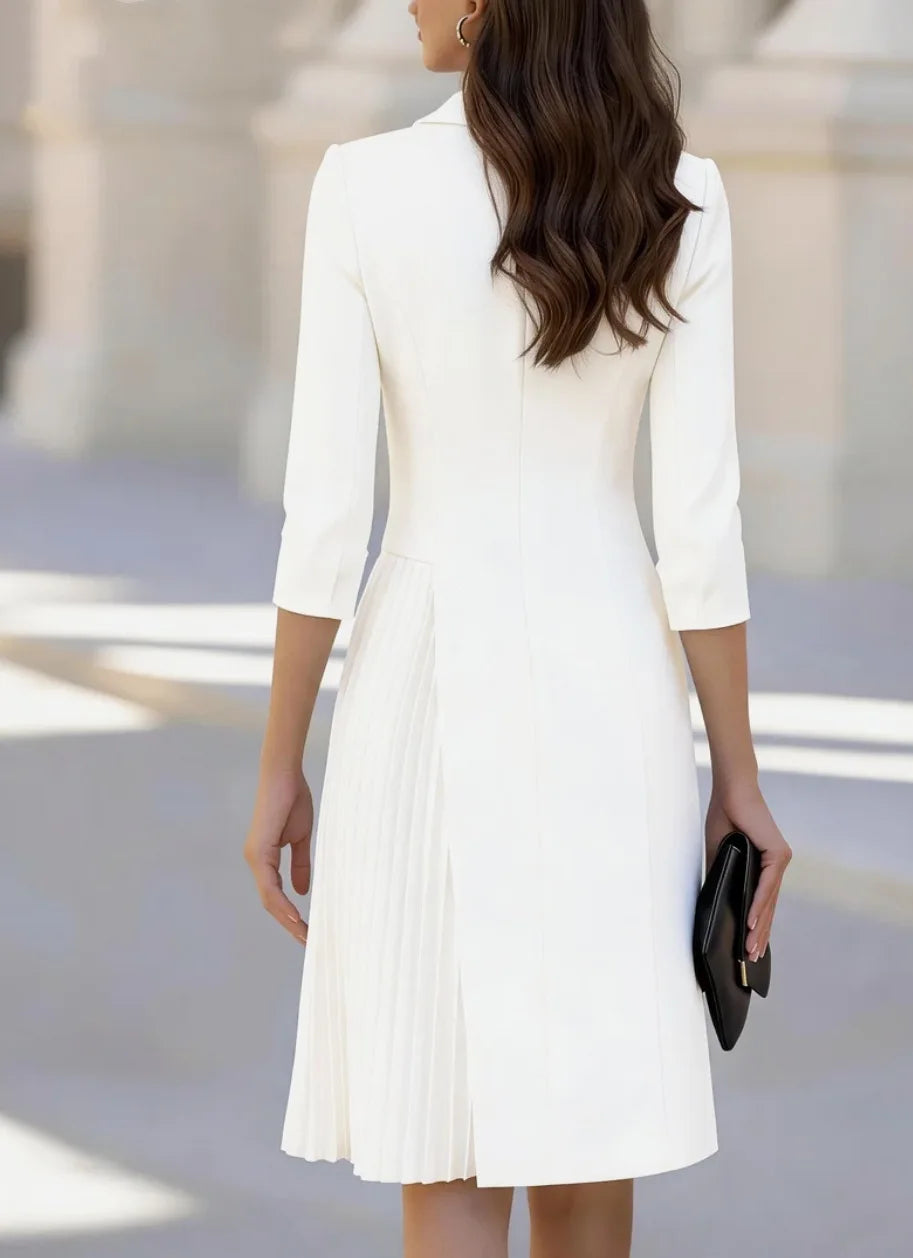 Laureen Pleated Blazer Dress