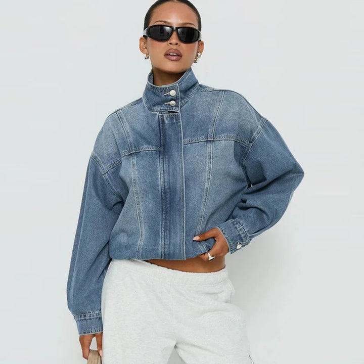 Kayleigh Cropped Denim Jacket