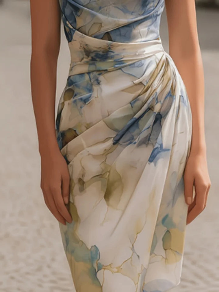 Aleena Cowl Neck Midi Dress