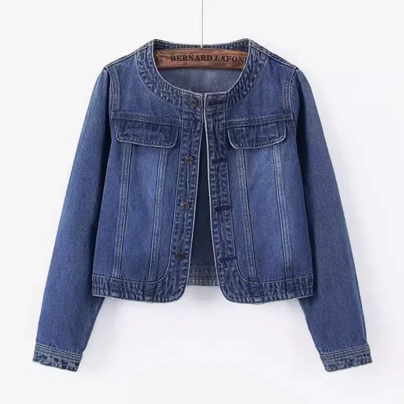 Breanna Cropped Denim Jacket