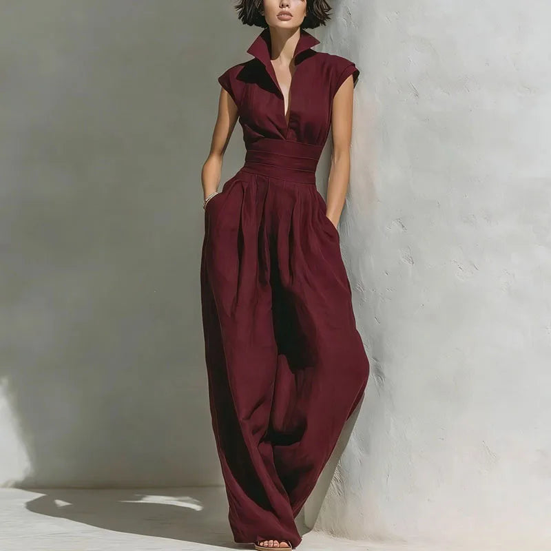 Davelle Comfortable Wide Leg Jumpsuit