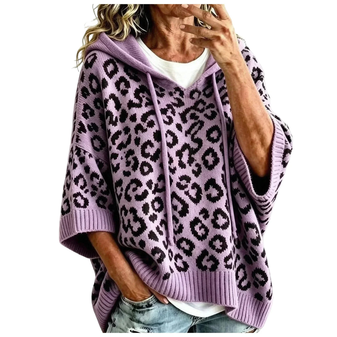 Fanny Drawstring Leopard Hoodie