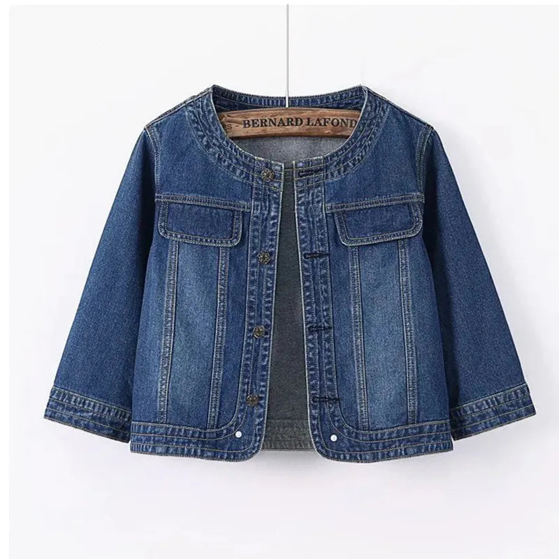 Breanna Cropped Denim Jacket