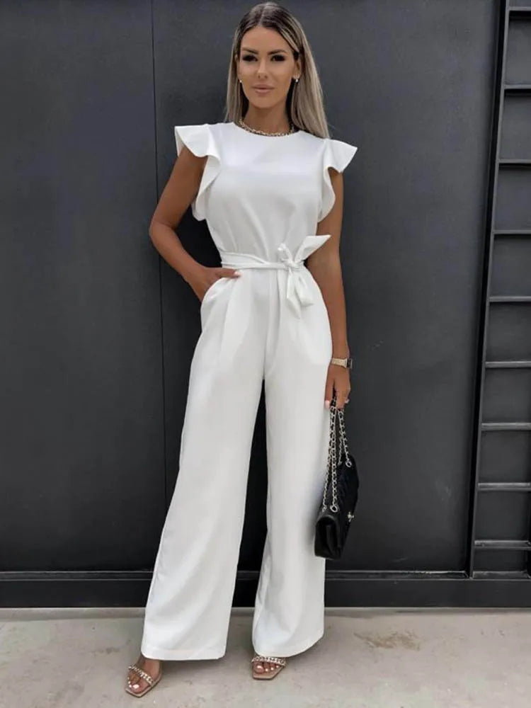 Annie Elegant Wide Leg Jumpsuit