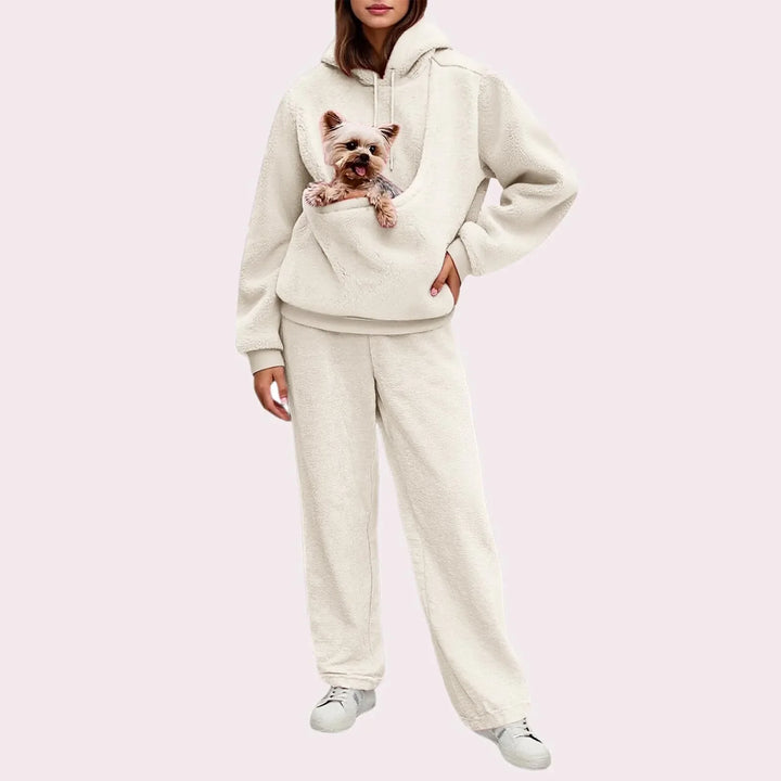Halina Pet Pocket Hoodie Set