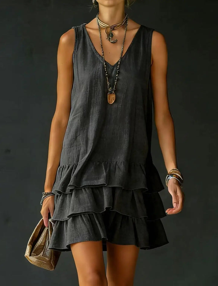 Theodora Ruffle Mini Dress