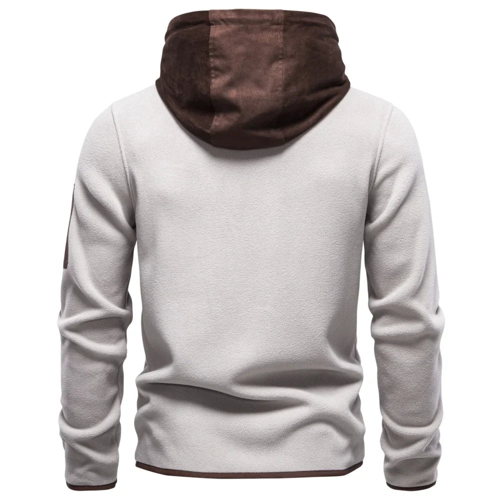 Hadrian Drawstring Hood Fleece Jacket