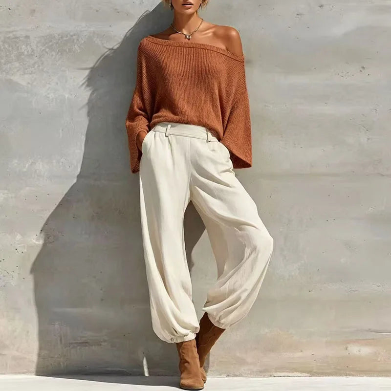 Narissa Knit One Shoulder Set