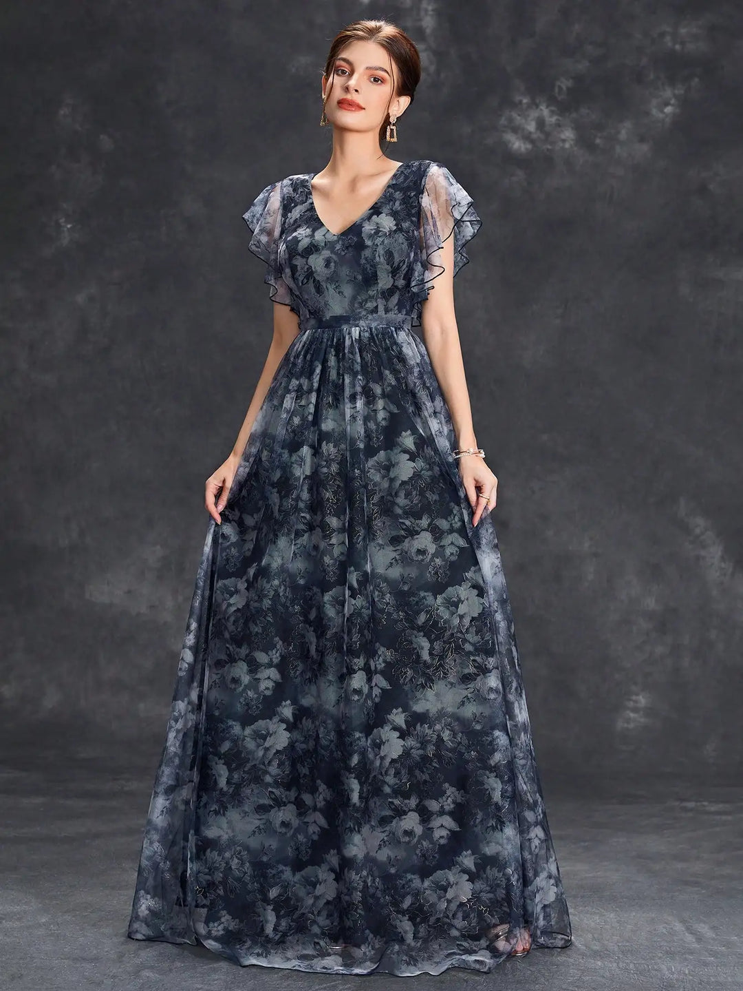 Tessa Ruffle Wedding Guest Dress