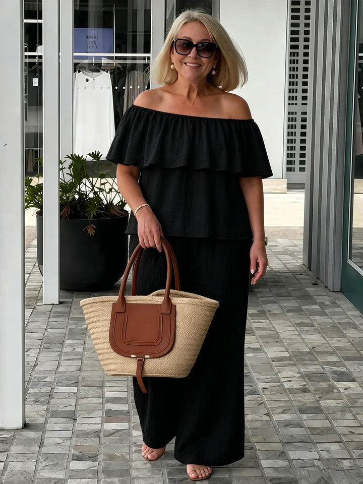 Emily Ruffle Pants Set