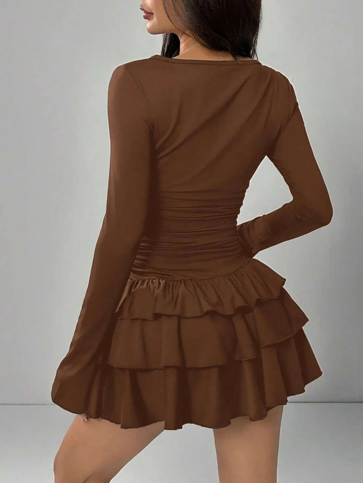 Marisette Ruched Waist Mini Dress