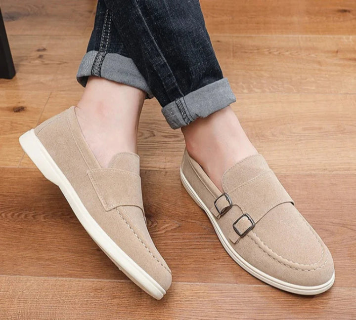 Lugano Orthopedic Double Buckle Loafers
