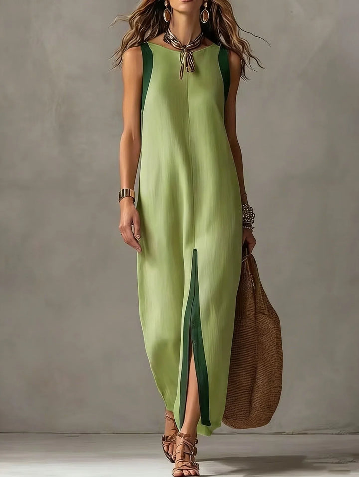Vivienne Sleeveless Front Slit Maxi Dress