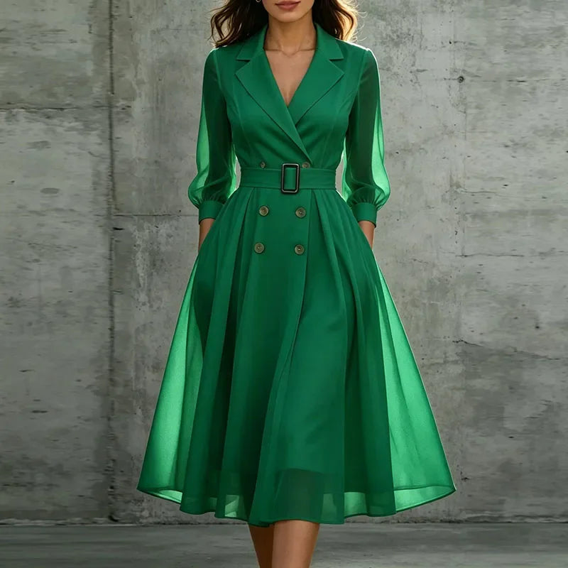 Sofia Double Breasted Midi Dress