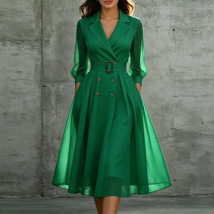Sofia Double Breasted Midi Dress