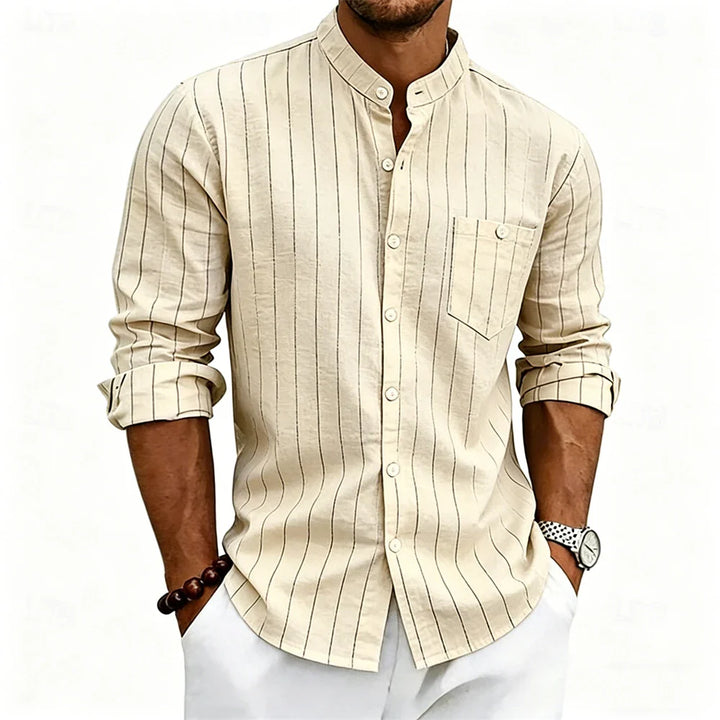 Grayson Breathable Striped Linen Shirt