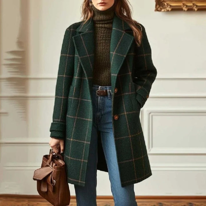 Serena Wool Plaid Coat