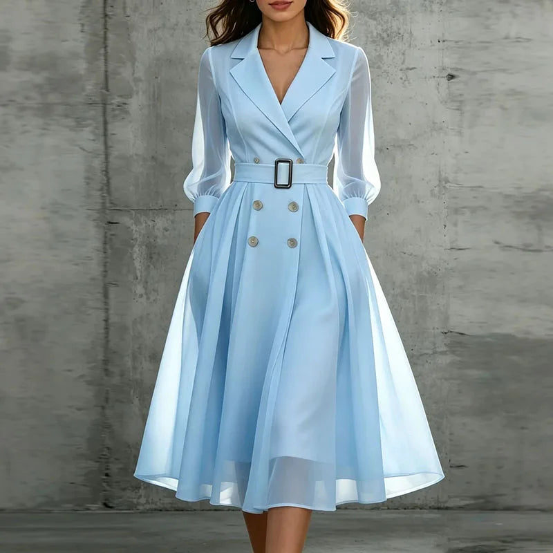 Sofia Double Breasted Midi Dress