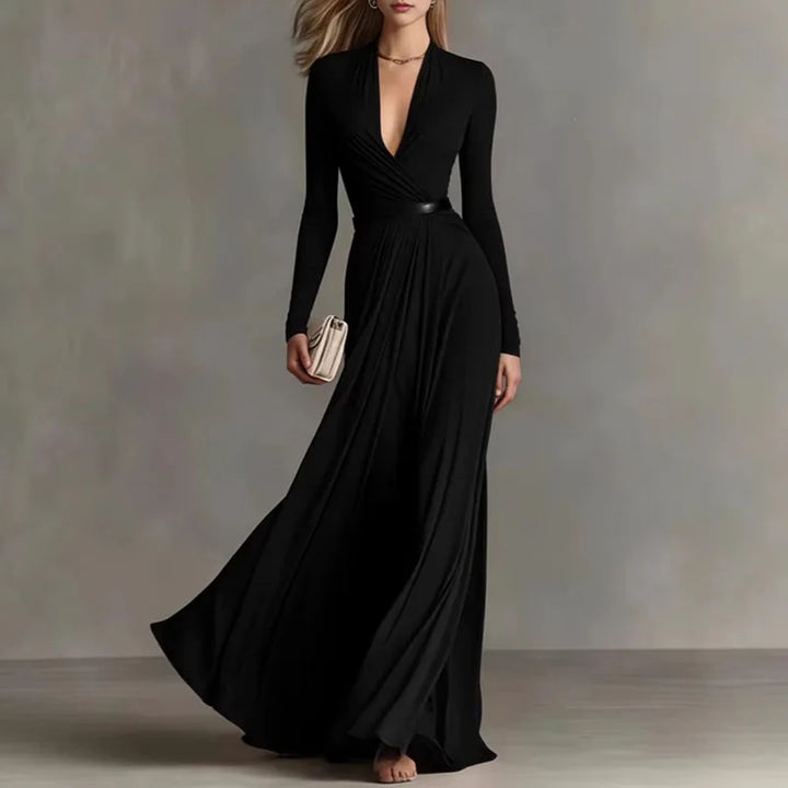 Serenella Draped Boho Maxi Dress