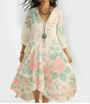 Adele Boho Floral Maxi Dress