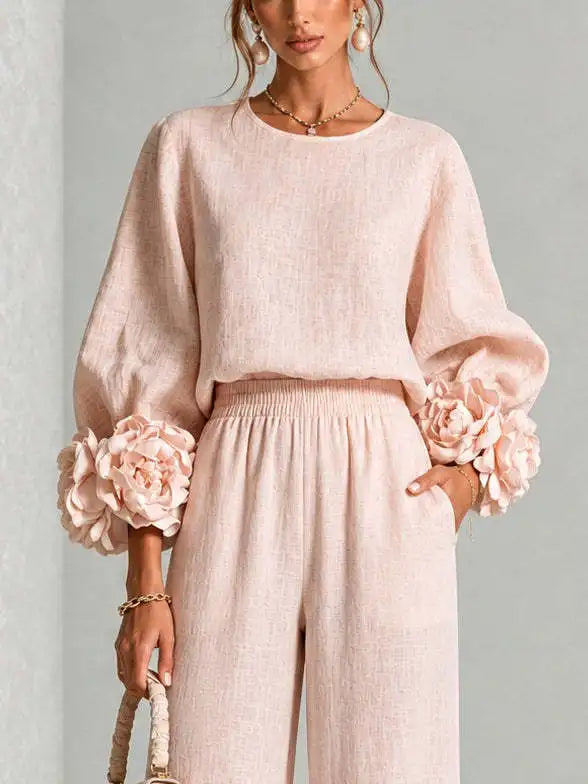 Marisette Floral Cuff Set