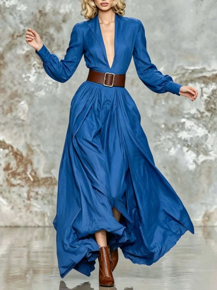 Michelle Ruched Waist Maxi Dress
