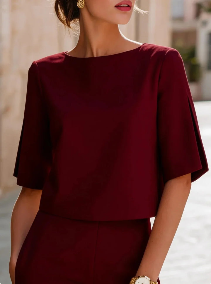 Stella Elegant Bateau Neck Top