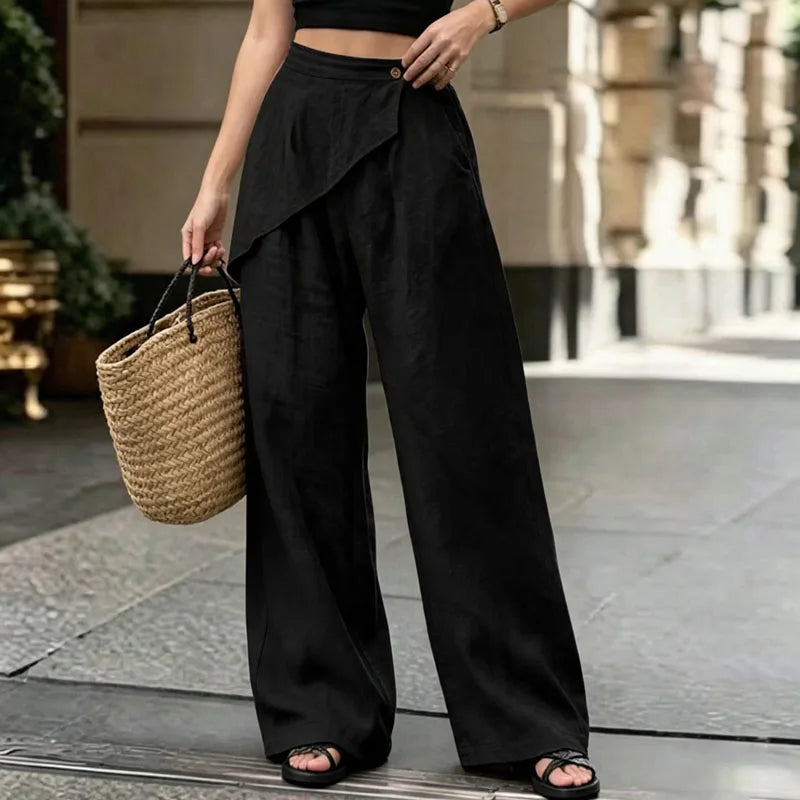 Chloe Wrap Wide Leg Trousers