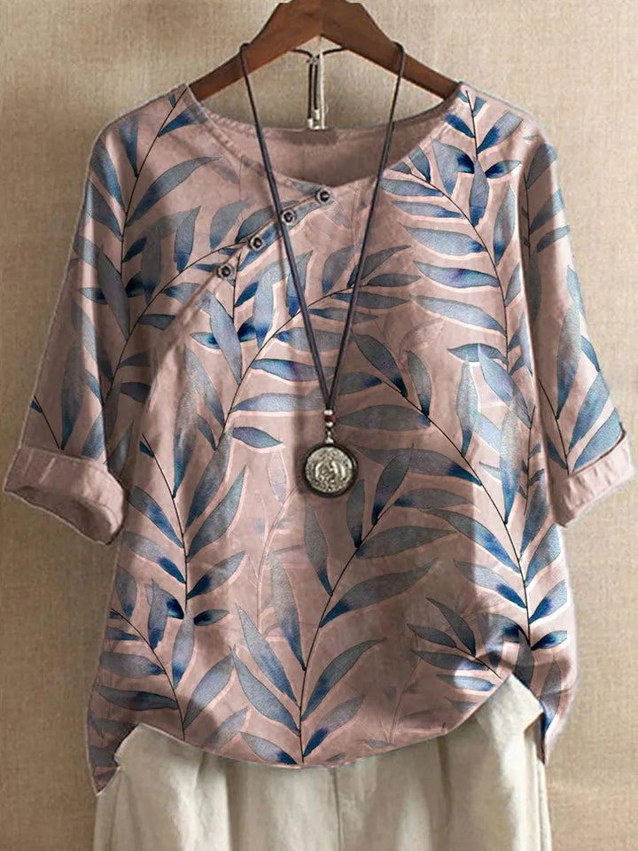 Amber Relaxed Linen Blouse