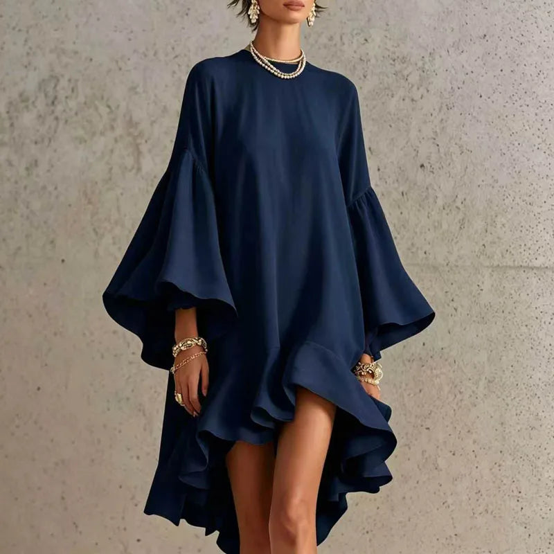 Fiona Ruffle Hem Mini Dress