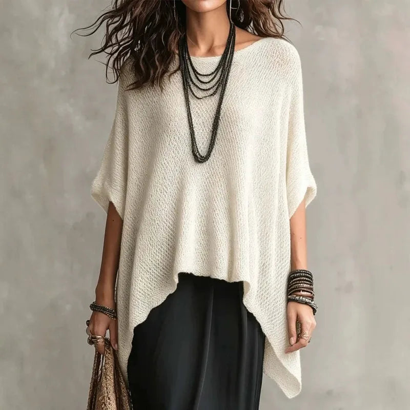 Alvion Batwing Sleeve Knitted Blouse