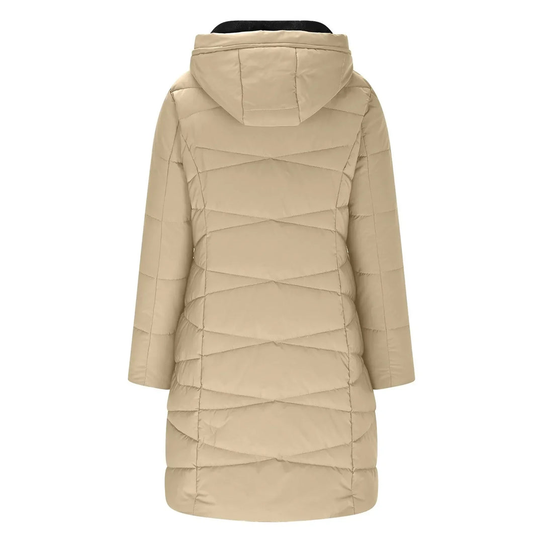 Patricia Long Quilted Hooded Coat