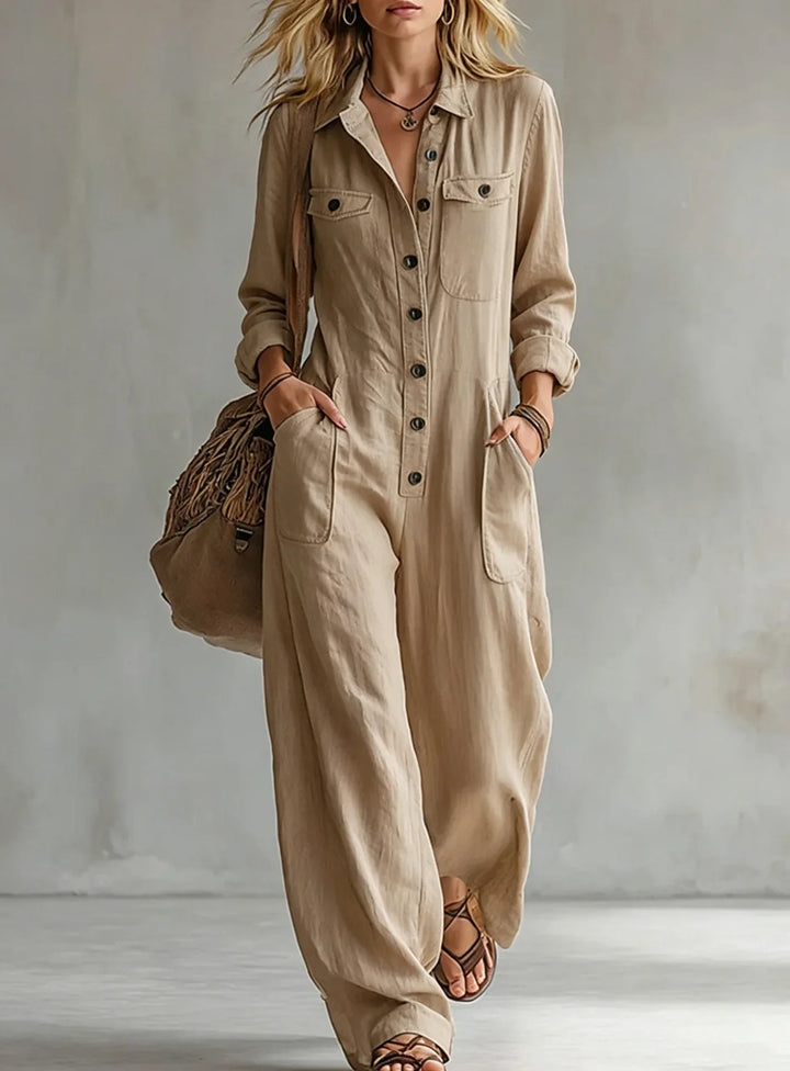 Harlan Wide Leg Utility Jumpsuit
