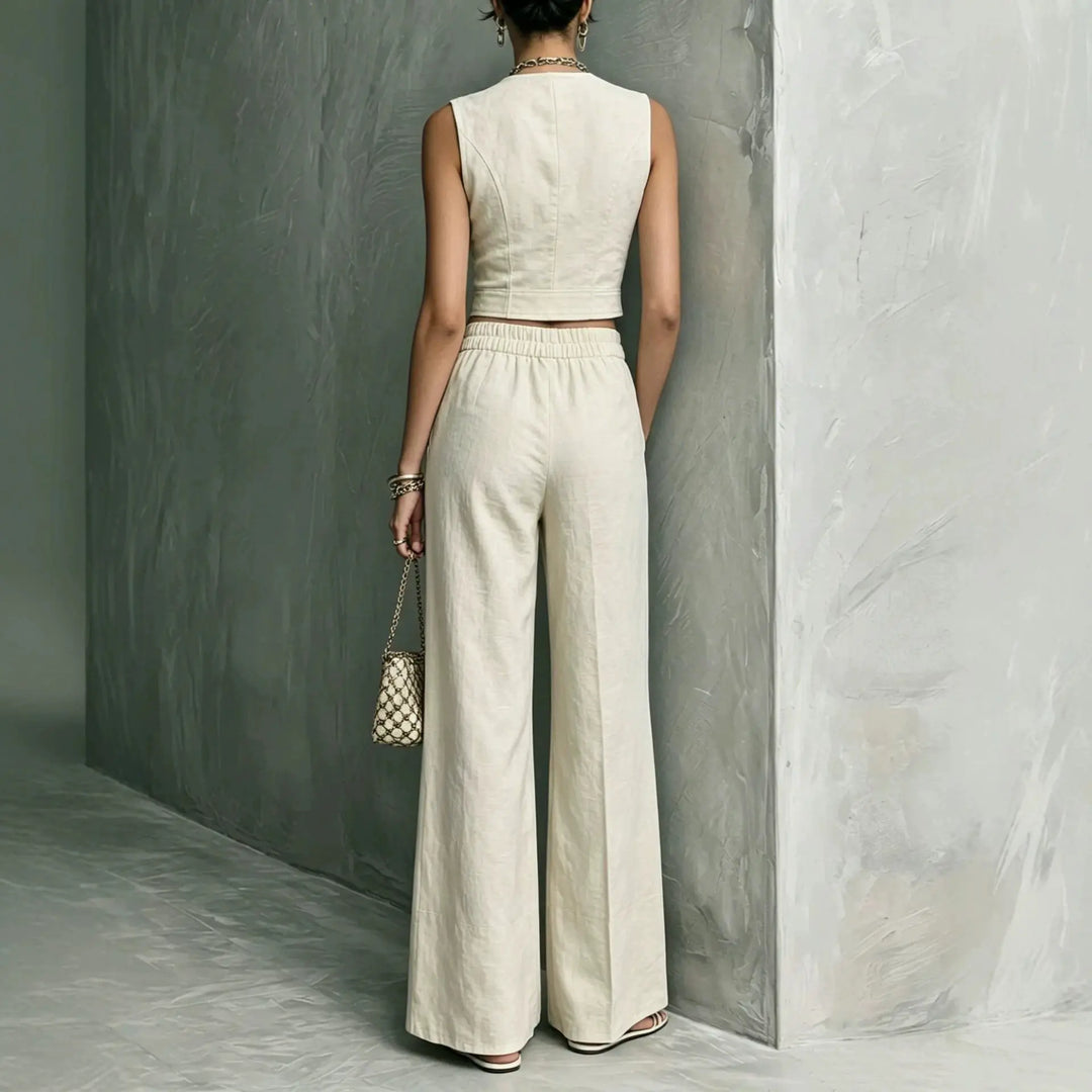Aimee Zip Front Trouser Set