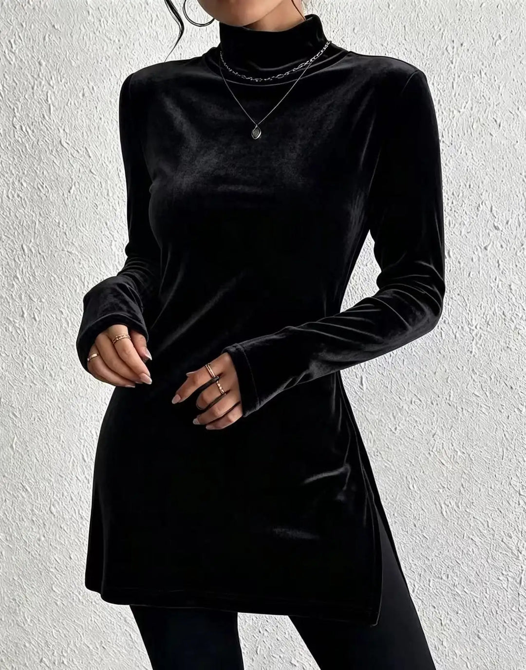 Vienna Mock Turtleneck Top