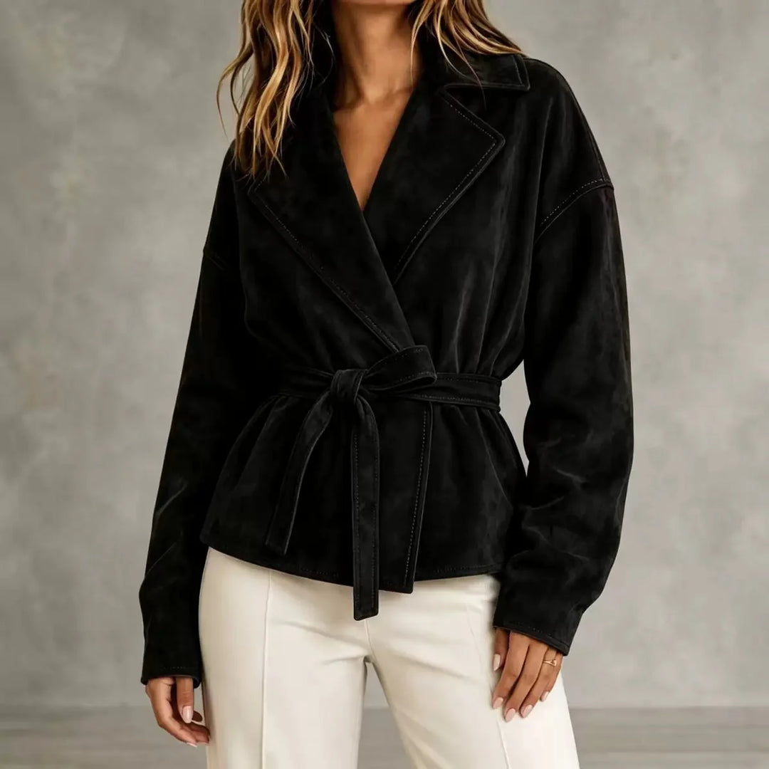 Marlena Lapel Wrap Jacket