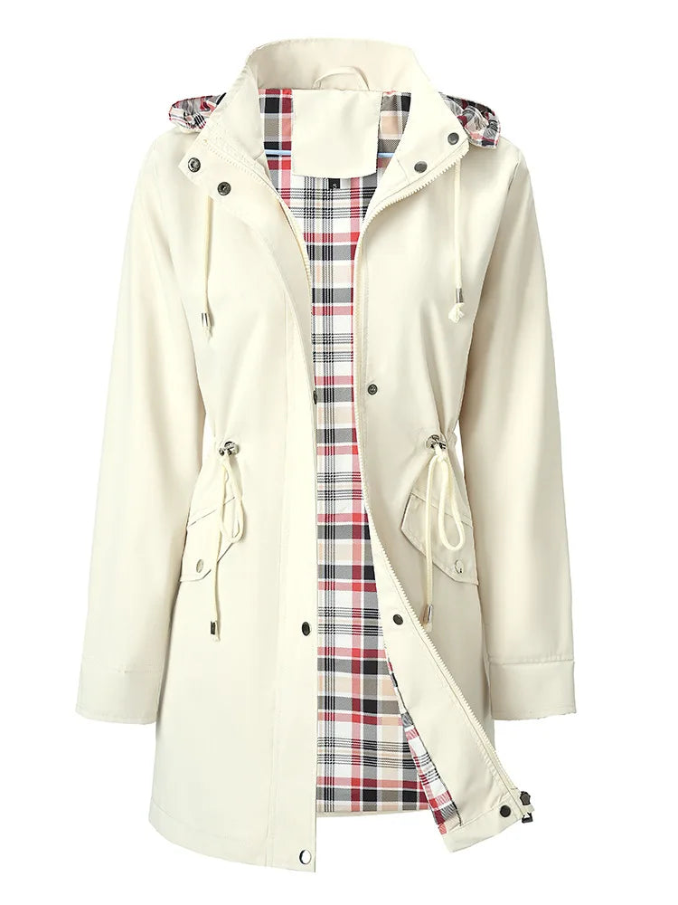 Emberlyn Drawstring Waist Rain Jacket