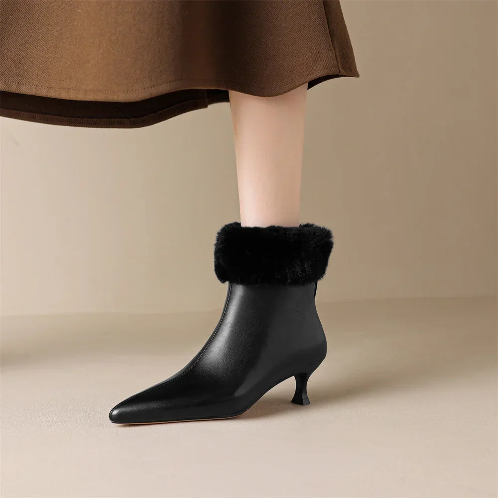 Claire Leather Ankle Boots