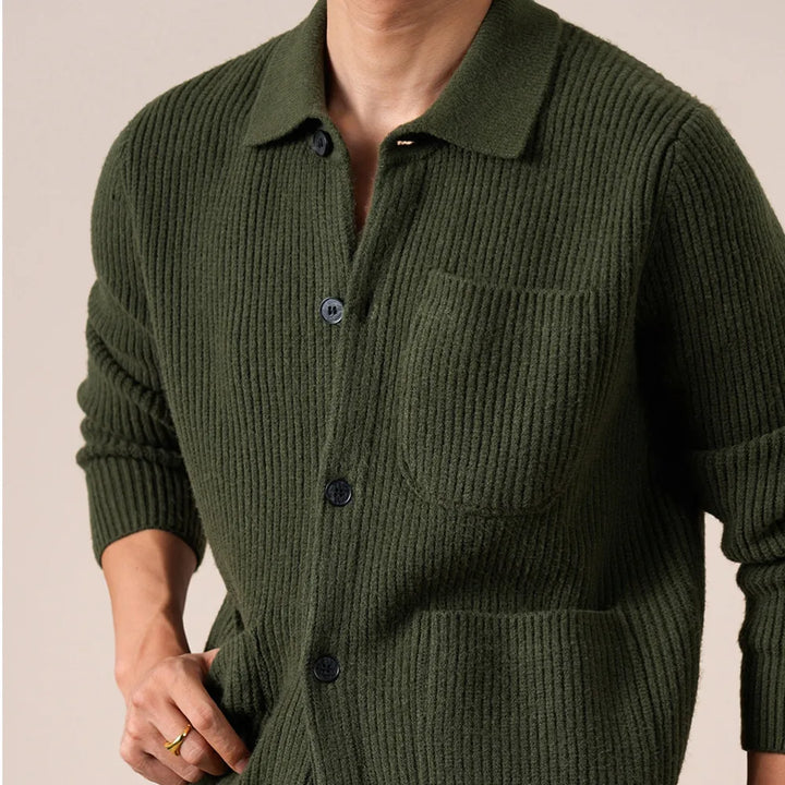 Ignatius Ribbed Knit Cardigan