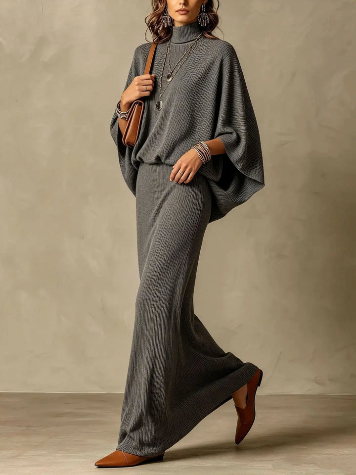Ines Ribbed Knit Skirt Set